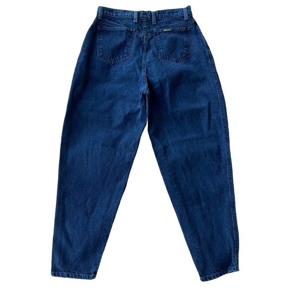 Sasson Vintage Mom Jeans Waist Size 29 High Waisted Dark Wash 80's Relaxed - Picture 2 of 6